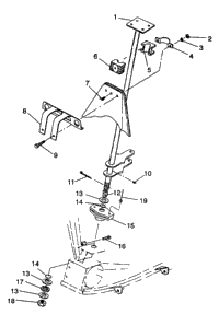 Steering Post Assembly 4X4 350L
