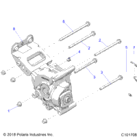 Drive Train, Gearcase Mounting, Rear