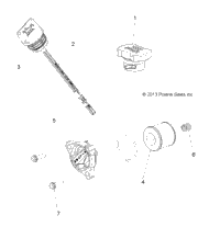 Engine, Oil Filter, Dipstick And Fill Cap