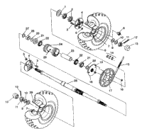 Rear Wheel Drive Assembly Trail Boss