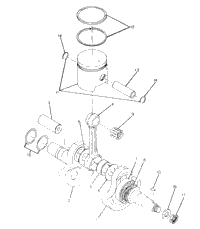 Crankshaft & Piston 250 4X4