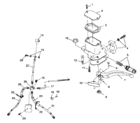 Controls Master Cylinder/Brake Line