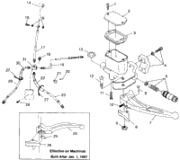 Controls Master Cylinder/Brake Line Xpress 300 W97ca28c & Xpress 400L