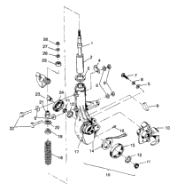 Front Strut Assembly 6X6 250