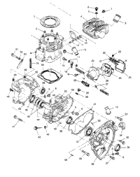 Crankcase & Cylinder 2X4 400L