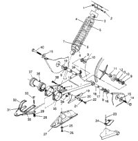 Swing Arm/Shock Mounting 2X4 400L