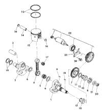 Crankshaft & Piston 350 2X4