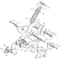 Swing Arm/Shock Mounting Xplorer 4X4