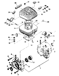 Crankcase & Cylinder Assembly