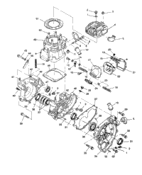 Crankcase & Cylinder 2X4 350L