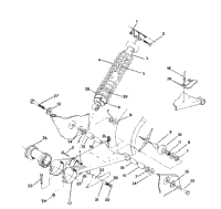 Swing Arm Weld / Rear Shock Assembly Trail Blazer