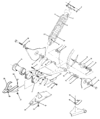 Swing Arm Weldment & Rear Shock Assembly