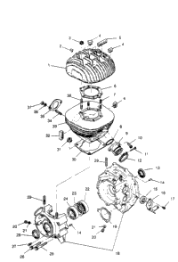 Crankcase & Cylinder 2X4 300