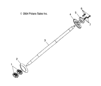 Rear Wheel Axle