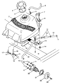 Fuel Tank Xpress 300 W97ca28c & Xpress 400L