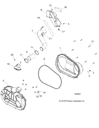 Drive Train, Clutch Cover And Ducting