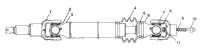Rear Drive Shaft Sportsman 500 W97ch50a