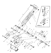 Swing Arm Weldment & Rear Shock Assembly