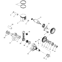 Piston & Crankshaft 2X4 400L