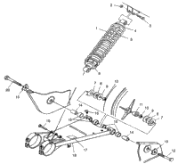 Swing Arm/Shock Mounting Big Boss 6X6 400L
