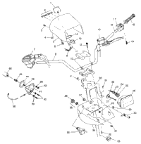 Handlebar & Headlight Pod Xplorer 400L