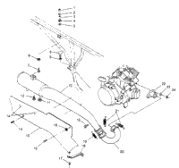 Exhaust System 6X6 400L U.S. , Swedish S958740 & Norwegian N95