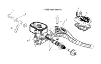 Controls Rh Master Cylinder/Brake Line