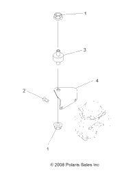 Engine, Carburetor Bracket