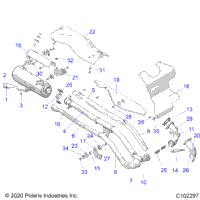 Engine, Exhaust A21sej57b1/B3/B5