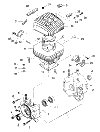 Crankcase & Cylinder Assembly