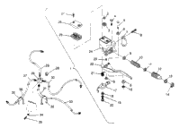 Controls Master Cylinder/Brake Line Trail Boss