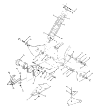 Swing Arm Weldment & Rear Shock Assembly