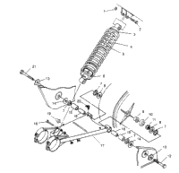Swing Arm/Shock Mounting 6X6 400L