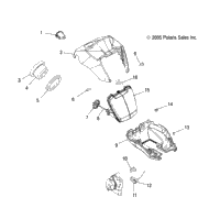 Headlight Pod & Speedometer /Ab/Ad/Af