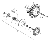 Driven Clutch Assembly Xplorer 4X4