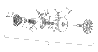 Drive Clutch Assembly 6X6 400L, Swedish S948740 & Norwegian