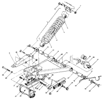Swing Arm Weldment & Rear Shock Assembly
