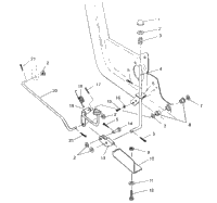 Foot Pedal & Parking Brake Assembly Swedish 4X4 400L