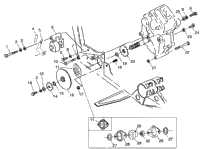Gearcase/Brake & Chain Cover Mounting Xplorer 400L