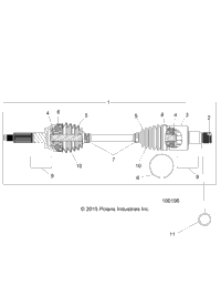 Drive Train, Rear Half Shaft (100196)