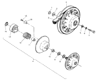 Driven Clutch Assembly 2X4 300