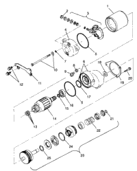 Starting Motor 6X6 400L & 6X6 400L Norwegian N968740