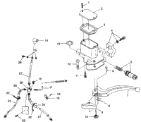 Controls Master Cylinder/Brake Line