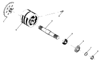 Details Front Drive Assembly 350 4X4 Update Front Tightener Assembly