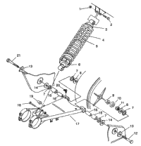 Swing Arm/Shock Mounting 6X6 350L