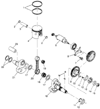 Piston & Crankshaft Sport 400L (4940124012C014)