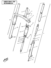 Front Fork Assemblyscrambler