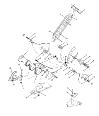 Swing Arm Weldment/Rear Shock Asm. 250 4X4 Update