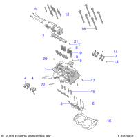 Engine, Cylinder Head, Cam & Valves
