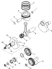 Crankshaft & Piston W98ae50a